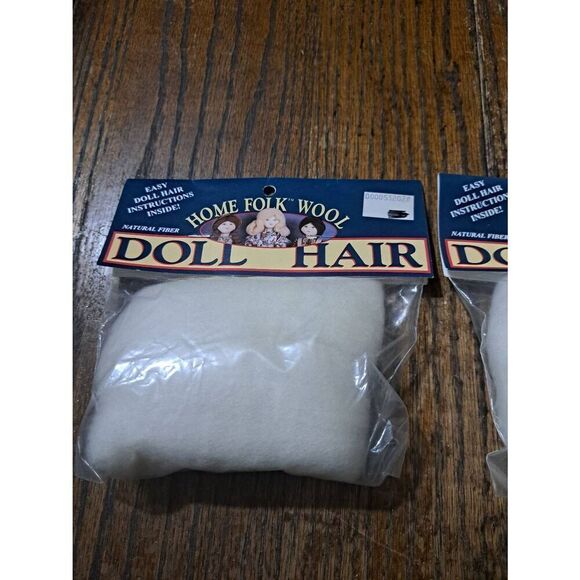 2 New Home Folk Wool Doll Hair Natural Fiber 100% Wool Roving - Picture 2 of 3